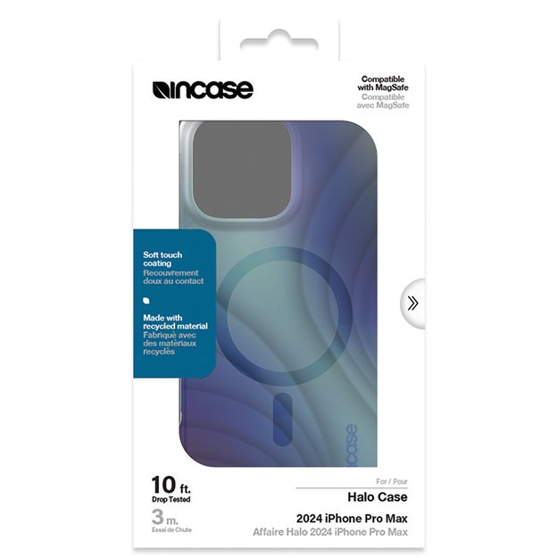 „Incase Halo Case MagSafe“ – „iPhone 16 Pro Max“ dėklas („Tidal Ocean“)