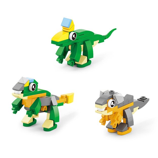 Building set 12 dinosaur figures