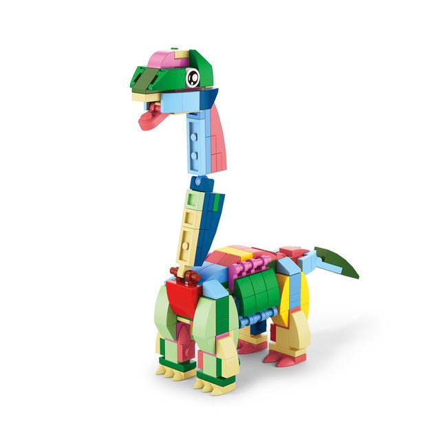 Building set 12 dinosaur figures