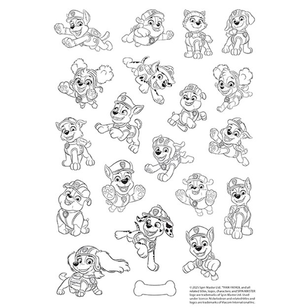 Paw Patrol tattoo coloring pages