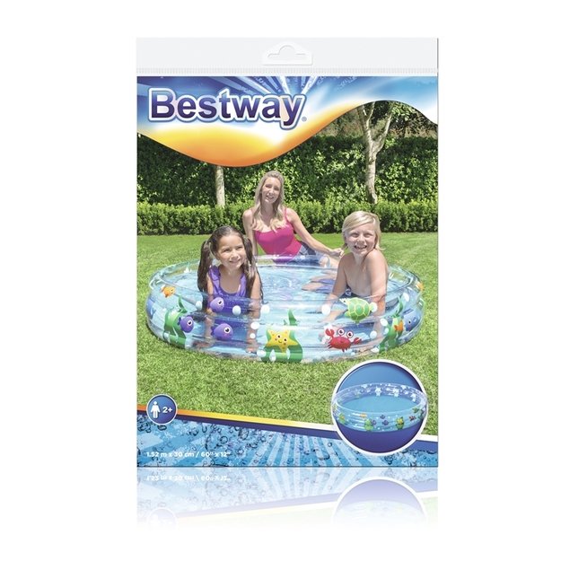 Bestway – pripučiamas baseinas 152 x 30 cm (skaidrus) 12