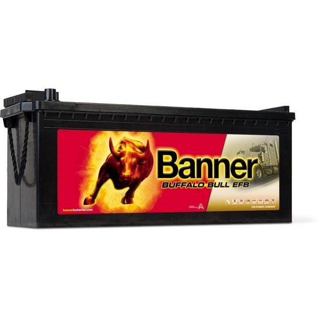 Banner 190Ah 1050A Buffalo Bull EFB akumuliatorius 12V 514X223X195/220MM  