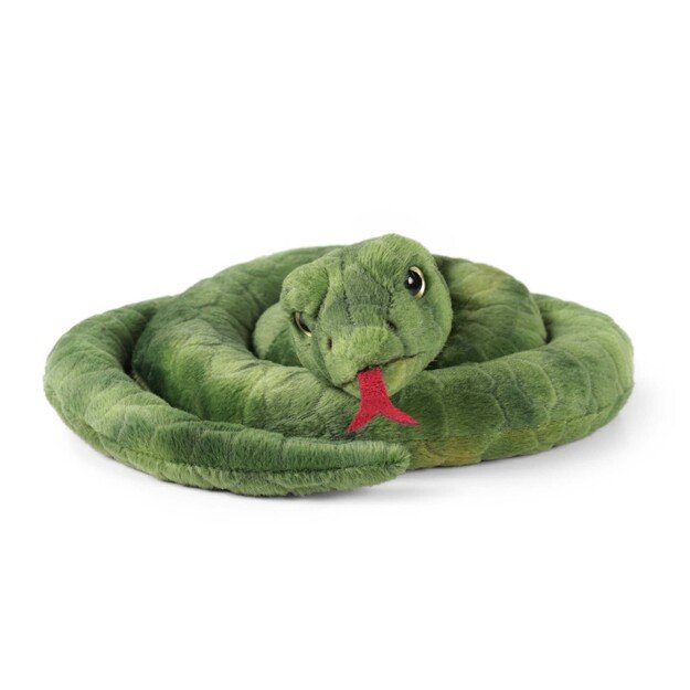 Plush green snake 90 cm ECO-FRIENDLY