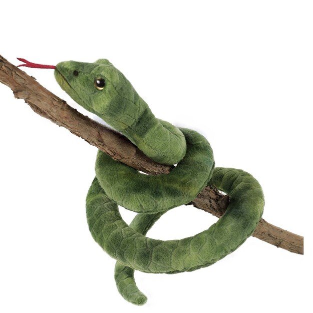 Plush green snake 90 cm ECO-FRIENDLY