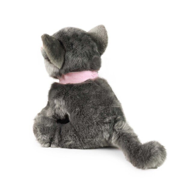 Plush cat gray 25 cm ECO-FRIENDLY