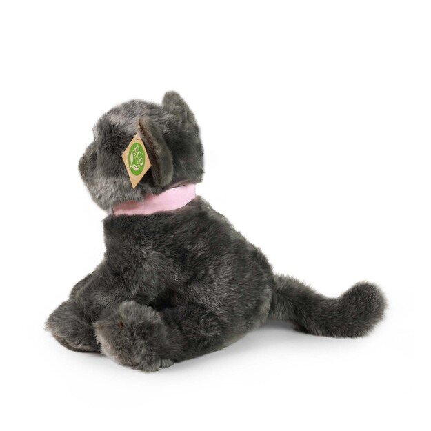 Plush cat gray 25 cm ECO-FRIENDLY