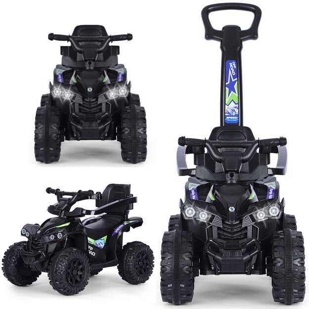 Milly Mally ride-on car Wild 3in1 black