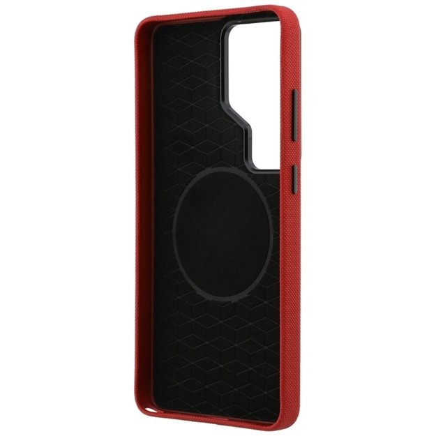 BMW M Metal Logo MagSafe - Samsung Galaxy S26 Ultra Case (Red)