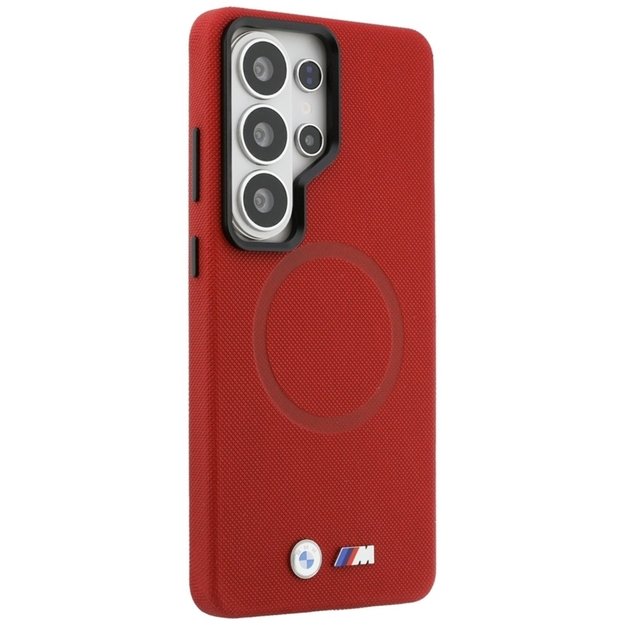 BMW M Metal Logo MagSafe - Samsung Galaxy S26 Ultra Case (Red)
