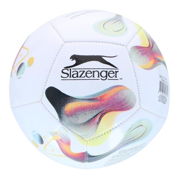 Slazenger - Mini Training Football for Kids 12 Panels Size 2 (White/Yellow)