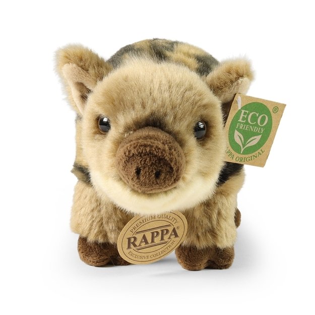 Rappa - Realistic Plush Mascot Young Boar 21 cm Eco-Friendly