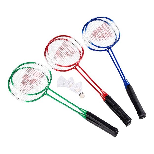 Donnay - 6-piece badminton set in a case (blue)
