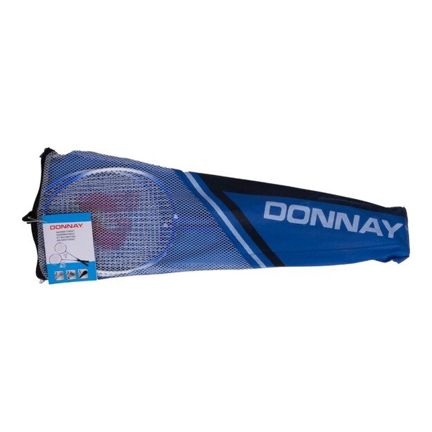 Donnay - 6-piece badminton set in a case (blue)