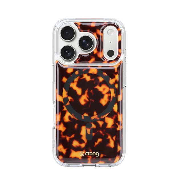 Crong Deluxe MAG Cover - iPhone 17 Pro MagSafe Case (Tortoise)