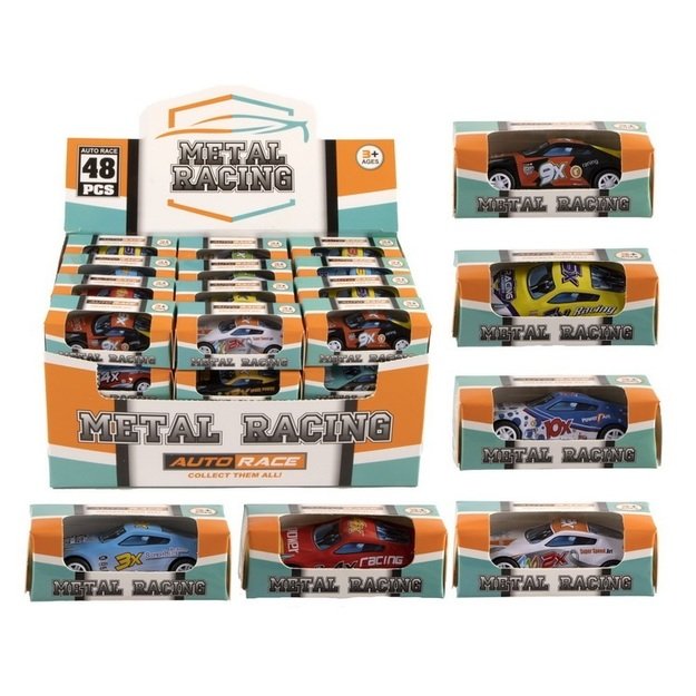 Metal car 6.5 cm pull-back