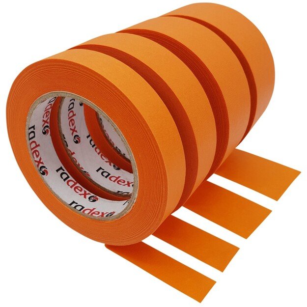 Maskavimo juosta ORANGE 25MM 80&deg;C Radex  