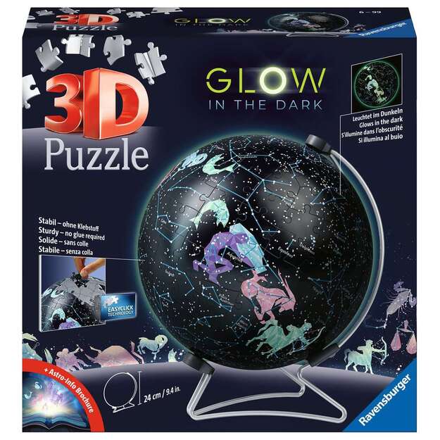 Ravensburger 3D Puzzle Ball Glow in the Dark 180 pc Astrology