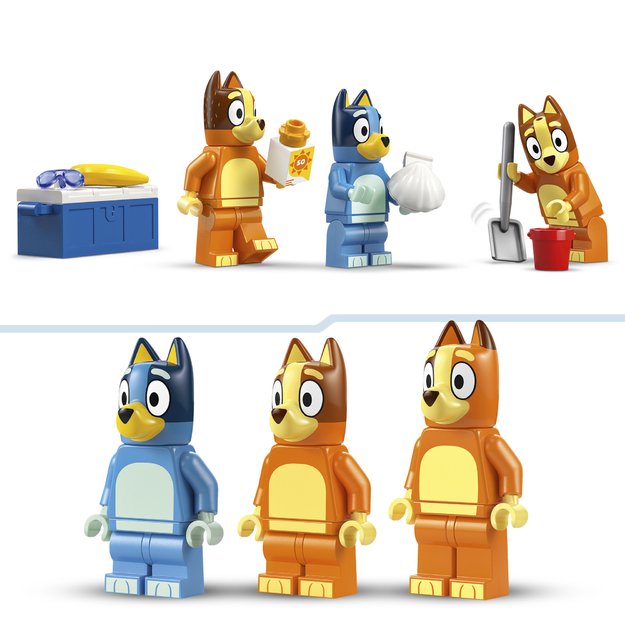LEGO 4PLUS Bluey s Beach & Family Car Trip