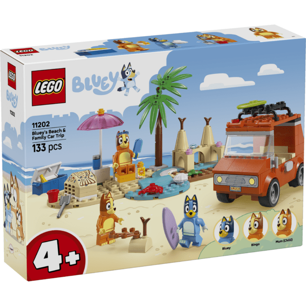LEGO 4PLUS Bluey s Beach & Family Car Trip
