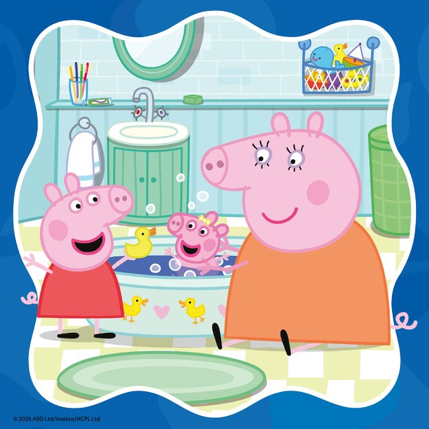 Ravensburger Puzzle 3x49 Pieces: Peppa Pig With Family