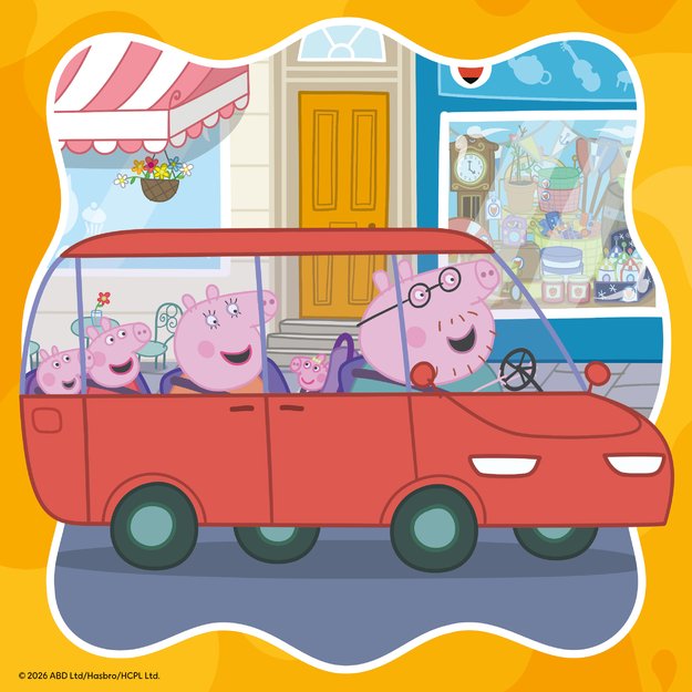 Ravensburger Puzzle 3x49 Pieces: Peppa Pig With Family