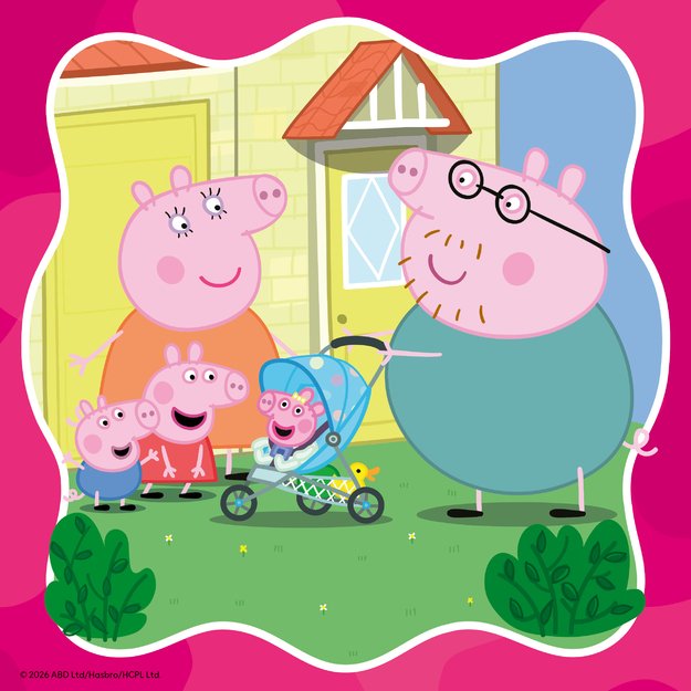 Ravensburger Puzzle 3x49 Pieces: Peppa Pig With Family