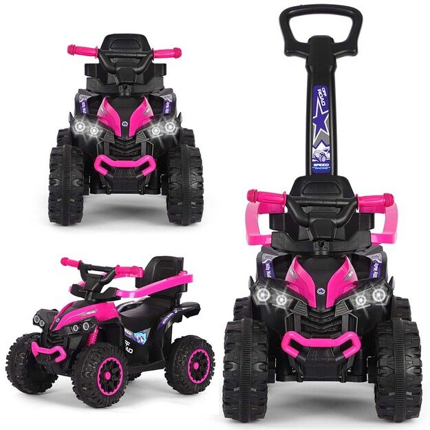 Milly Mally ride-on car Wild 3in1 pink