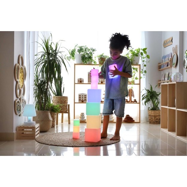 TTS Sensory ICT Glow Construction Blocks 12pk