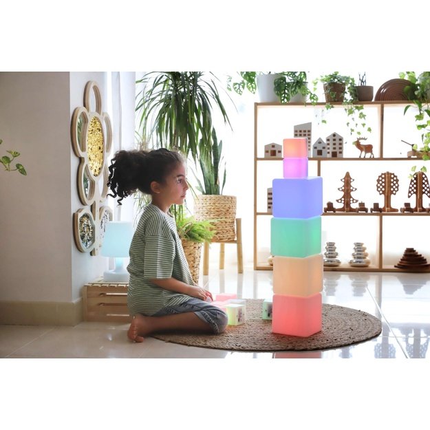 TTS Sensory ICT Glow Construction Blocks 12pk