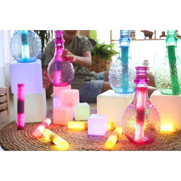 TTS Sensory ICT Glow Construction Blocks 12pk