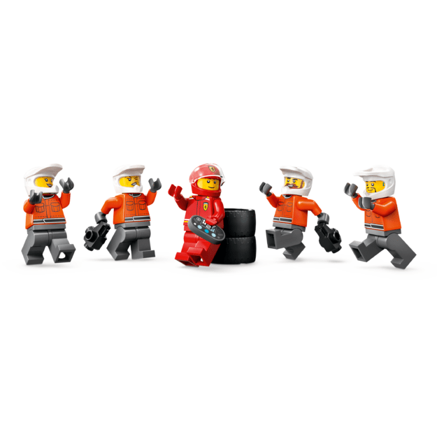 LEGO City F1 Pit Stop & Pit Crew with Ferrari Car