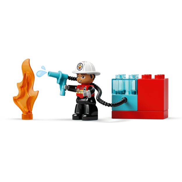 LEGO DUPLO Fire Truck with Hose and Firefighter