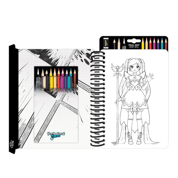 Buki Professional Studio Manga Colouring Book