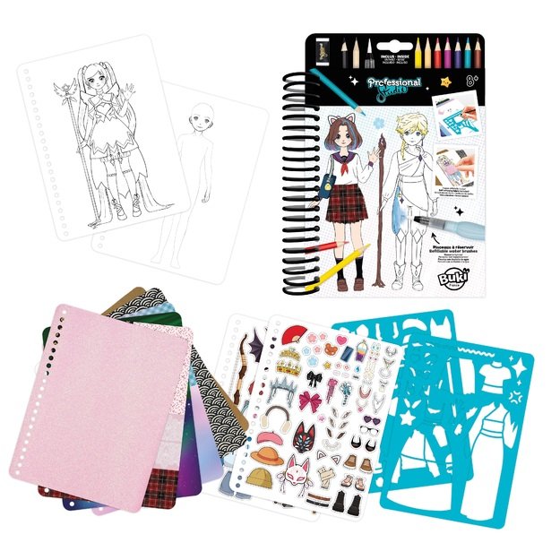 Buki Professional Studio Manga Colouring Book