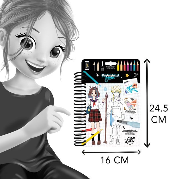 Buki Professional Studio Manga Colouring Book