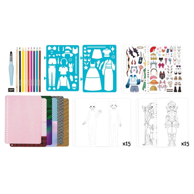 Buki Professional Studio Manga Colouring Book