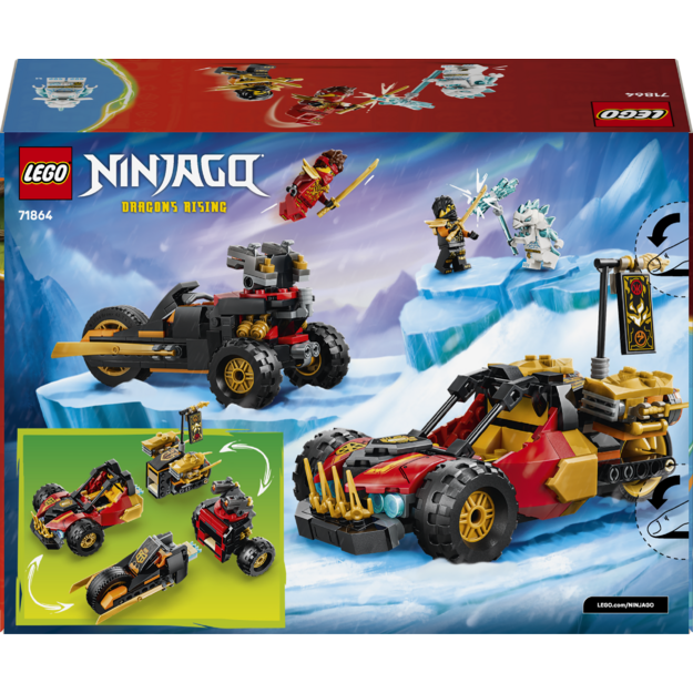 LEGO Ninjago Kai and Cole&rsquo;s Combiner Vehicles