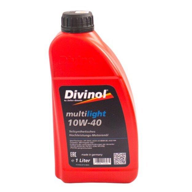 Multilight DIVINOL 10W40 1 l SN/CF, MB229.1, VW 505.00/502.00  