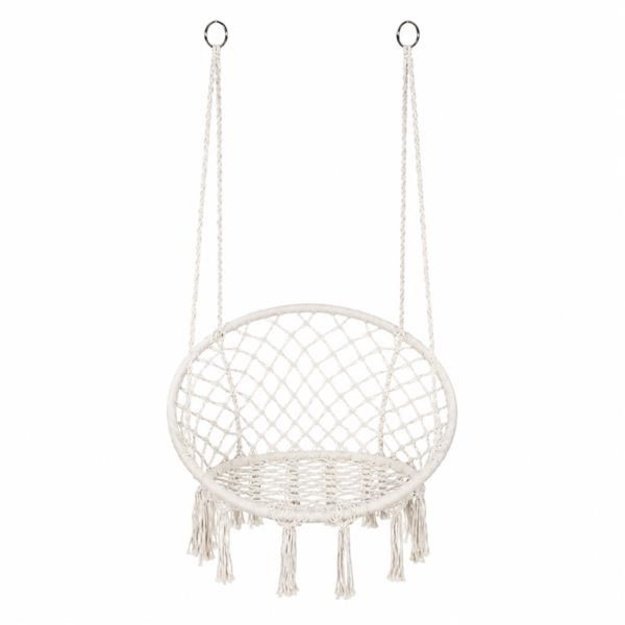 Baby Mix Cream-Colored Hanging Rocking Chair