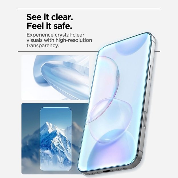 Spigen Glas.tR AlignMaster Slim 3-Pack - Tempered Glass for Apple iPhone 17 (3 pieces)
