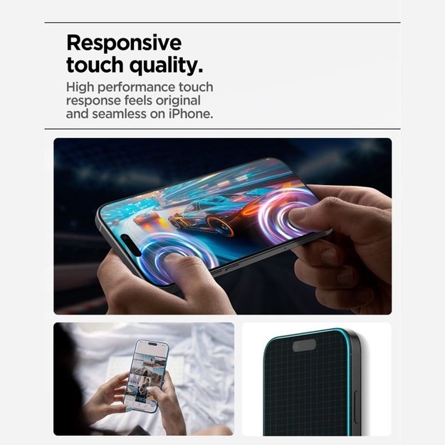 Spigen Glas.tR AlignMaster Slim 3-Pack - Tempered Glass for Apple iPhone 17 (3 pieces)