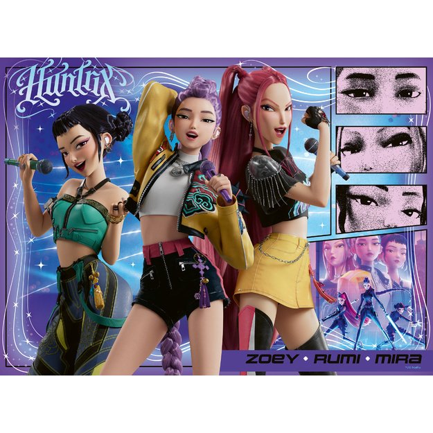 Ravensburger Puzzle 100 pcs KPop Demon Hunters: Happy Fans, Happy Honmoon!