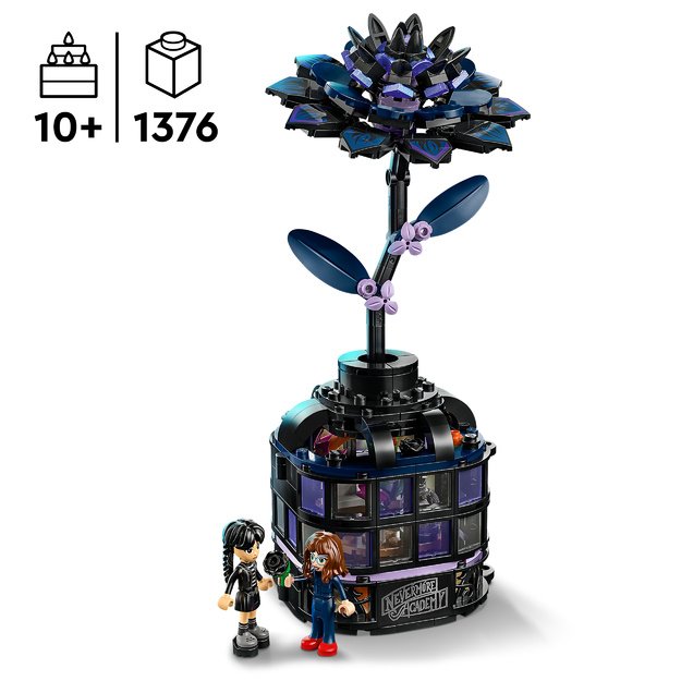 LEGO Wednesday Black Dahlia Flower