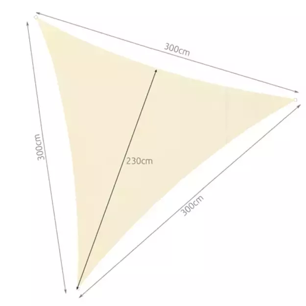 Atspalvio burė 3x3x3 smėlio spalvos Gardlov 23146