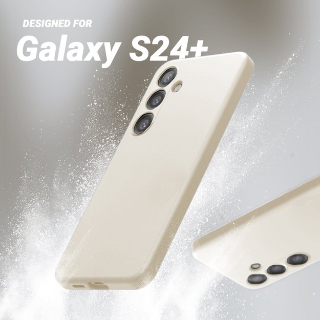 Crong Color Cover – dėklas, skirtas Samsung Galaxy S24+ (smėlio spalvos) 7