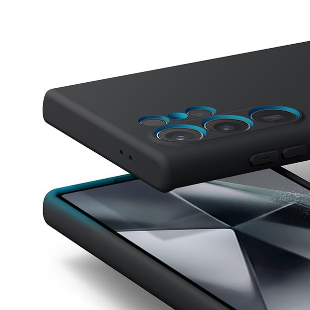 Crong Color Cover – dėklas Samsung Galaxy S24 Ultra (juodas) 3