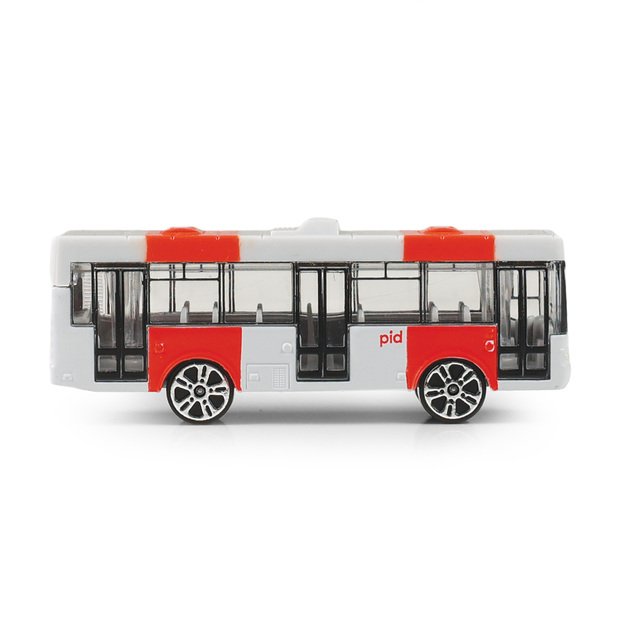 Metalinis autobusiukas PID Prague raudonas 8 cm 4