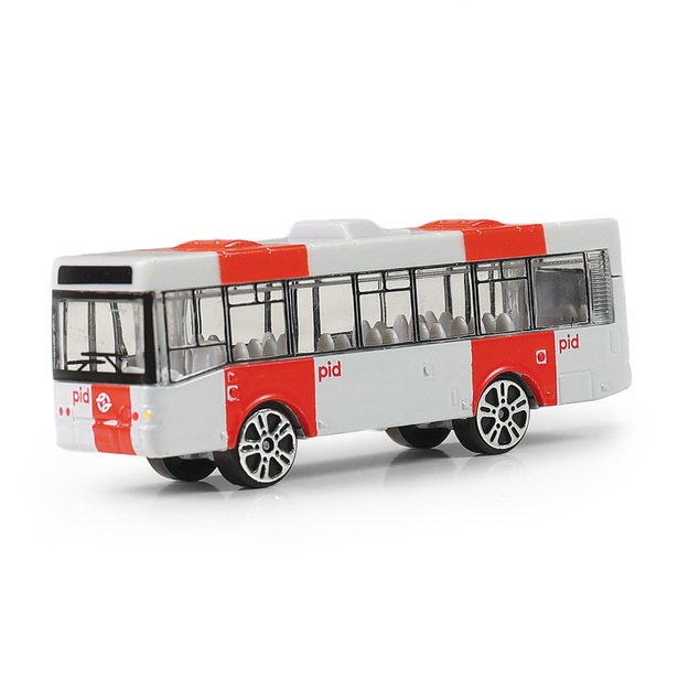 Metalinis autobusiukas PID Prague raudonas 8 cm 3