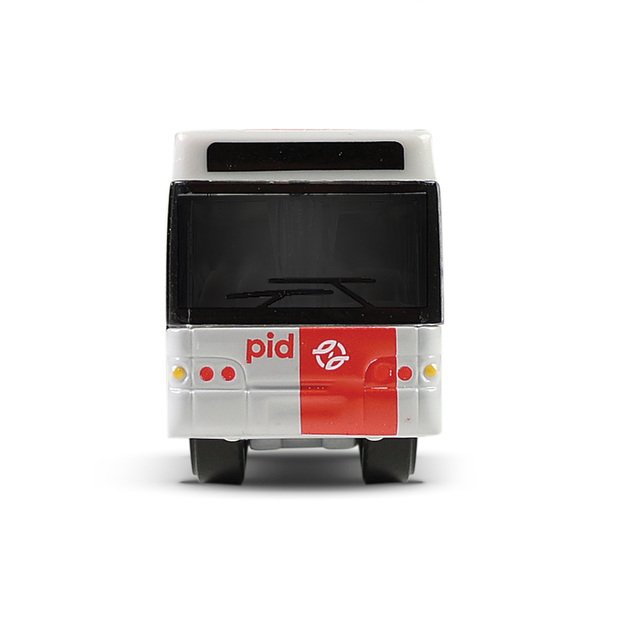 Metalinis autobusiukas PID Prague raudonas 8 cm 5
