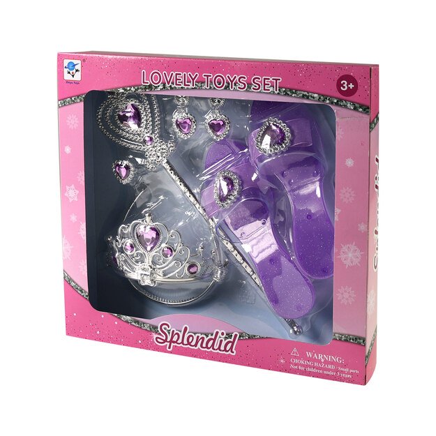 Princesės rinkinys su violetiniais aksesuarais 2